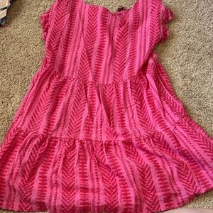 J. Crew Pink Patterned Mini Dress